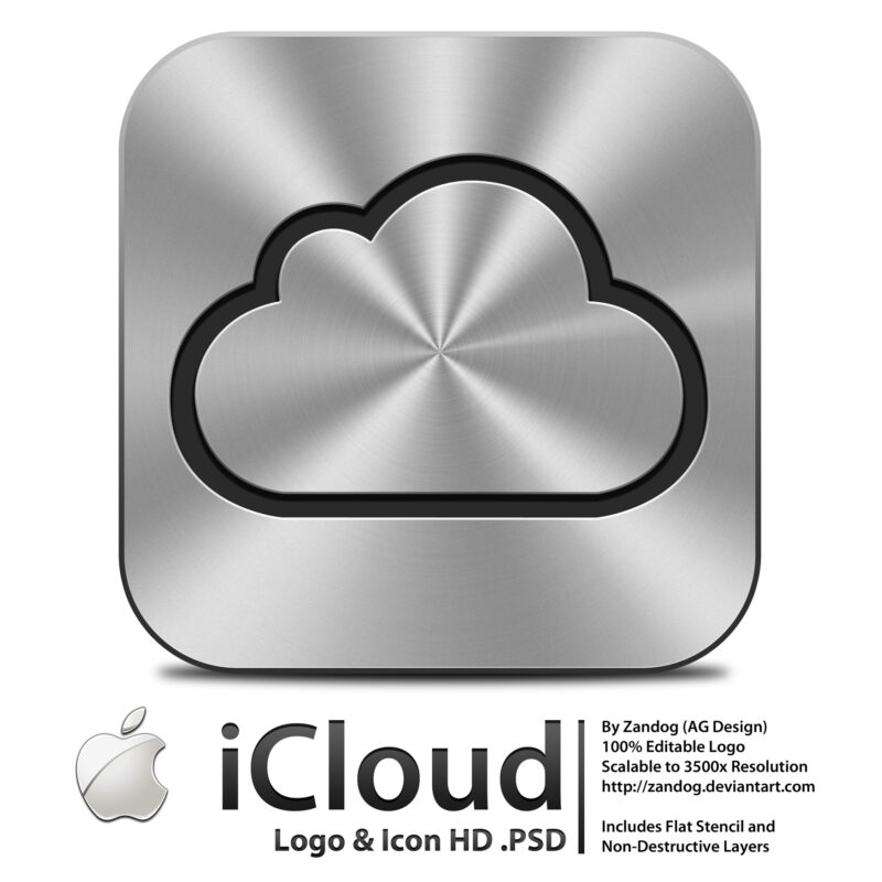 iCloud metall icon free
