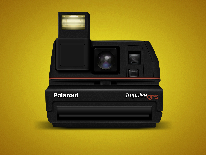 фотоаппарат polaroid psd исходник, png иконка