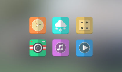 красивые флэт иконки flat icons
