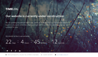 заглушка сайта psd скачать coming soon page