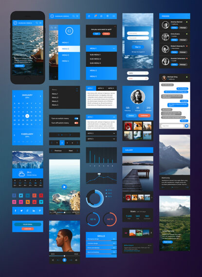 ui kit iPhone 6 download скачать free