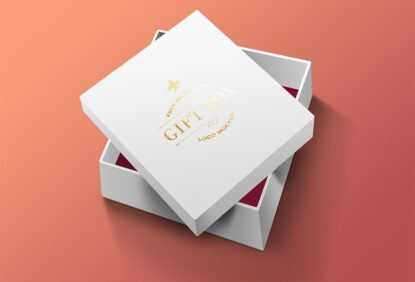 мокап подарочной коробки psd mockup