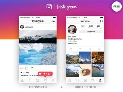 инстаграм мокап, профиль инстаграм мокап, мокап ленты инстаграма, instagram mockup
