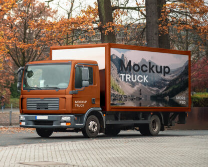 мокап автомобиля, мокап грузовика, бесплатный mockup auto