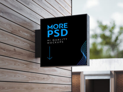 мокап вывески бесплатно mockup