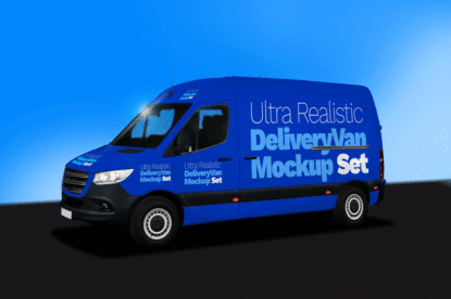 Мокап газели mockup photoshop скачать бесплатно брендинг автомобиля макет