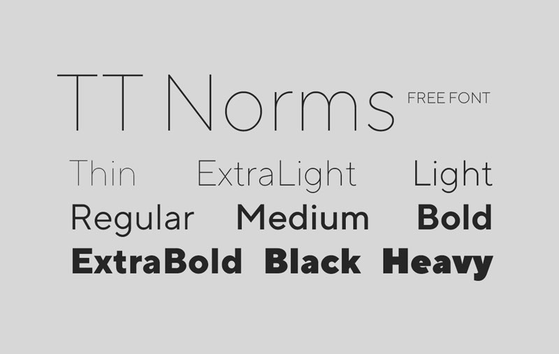 TT Norms шрифт бесплатно скачать