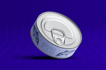 мокап жестяной консервной банки бесплатно mockup tin can free