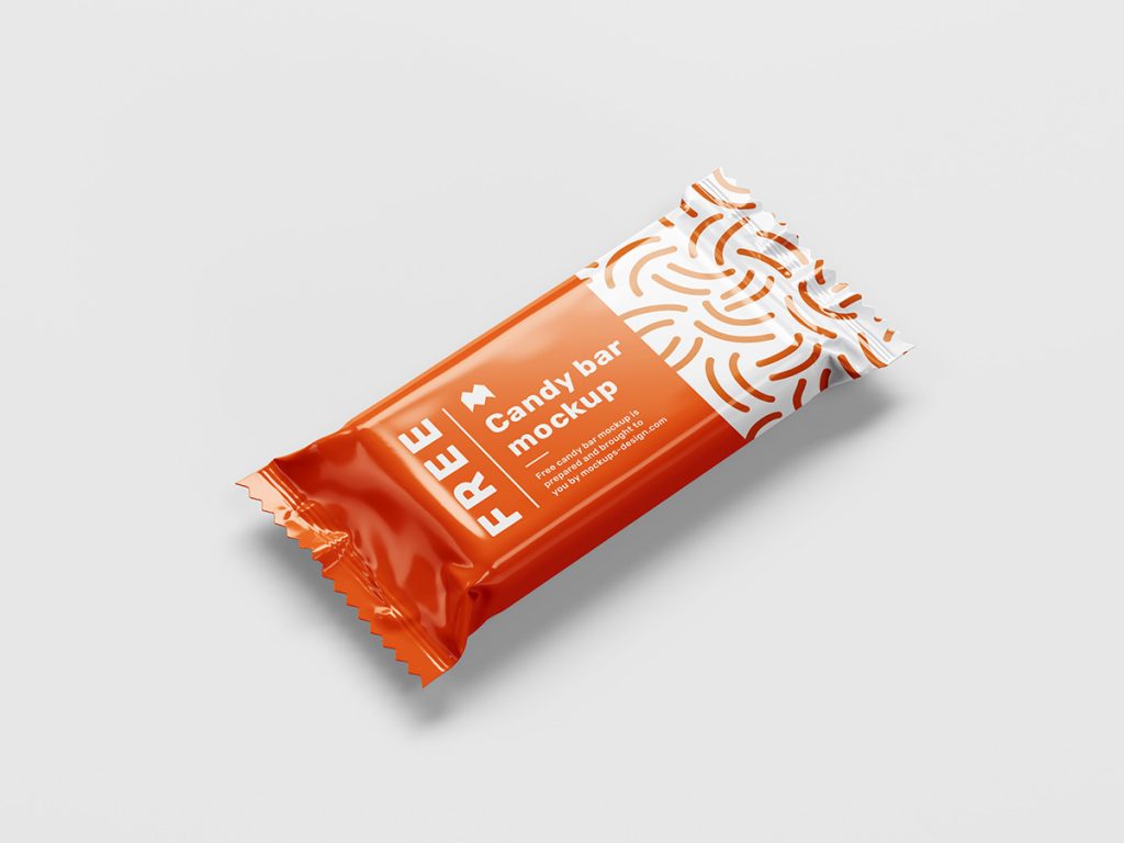 мокап упаковки батончкика конфеты шоколадки mockup бесплатно free