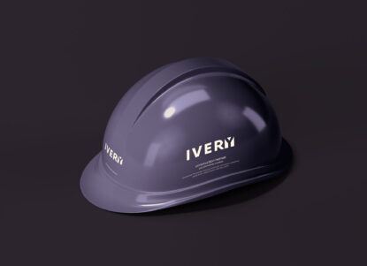 мокап строительной каски шлем mockup бесплатно helmet construction psd