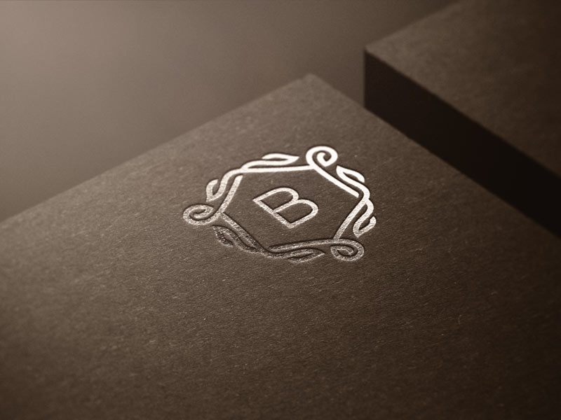 мокап логотипа тиснение брендинг макап mockup макет картон крафт серебряное тиснение скачать бесплатно