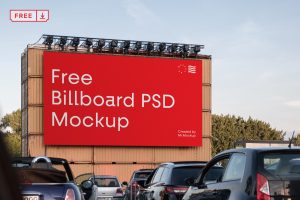 биллборд мокап рекламный бесплатно billboard free