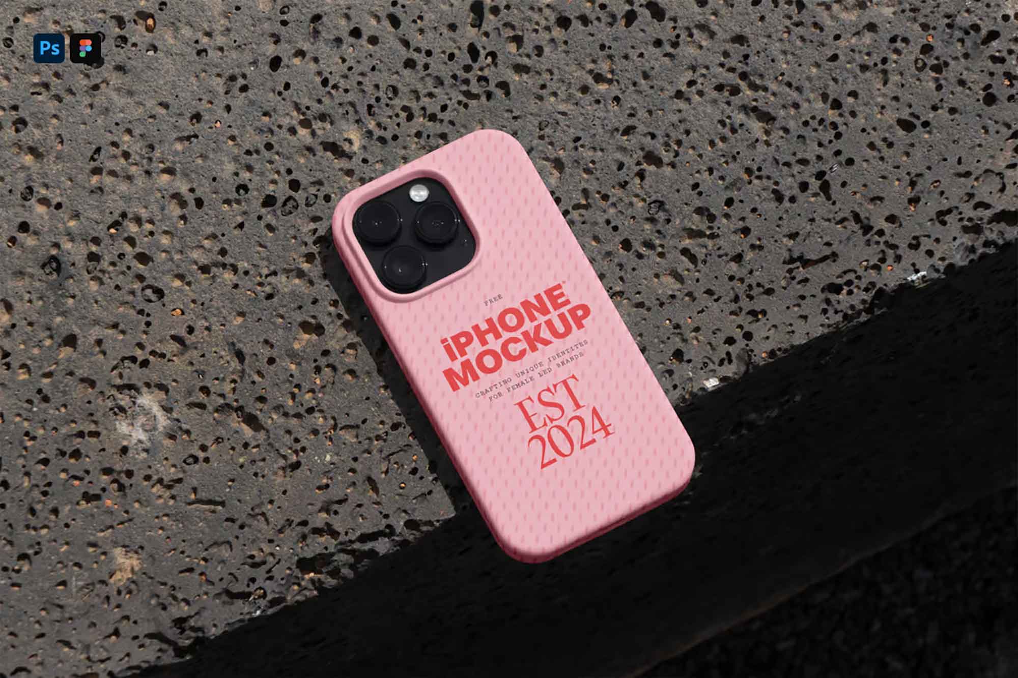 чехол для айфона 16 мокап mockup design бесплатно